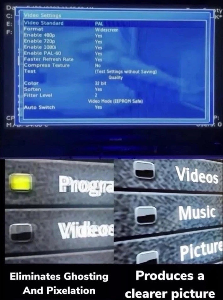 Xbox Original Component Cable Fully Sheild 1080i,720p#3 please read information