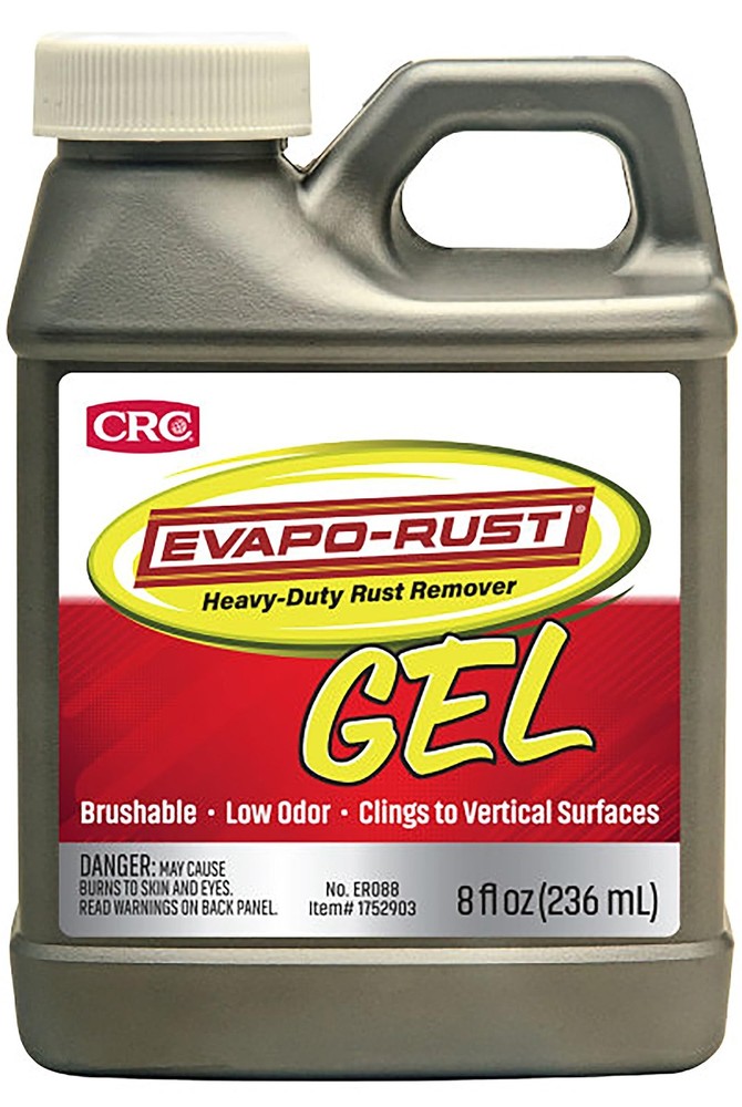 CRC Gel Rust Remover, 8 Fl Oz, Rust Remover for Vertical Surfaces, Eliminates...