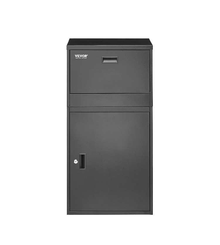 Parcel Mailbox Package Delivery Boxes for Outside 38.6 in Anti-Theft Lockable