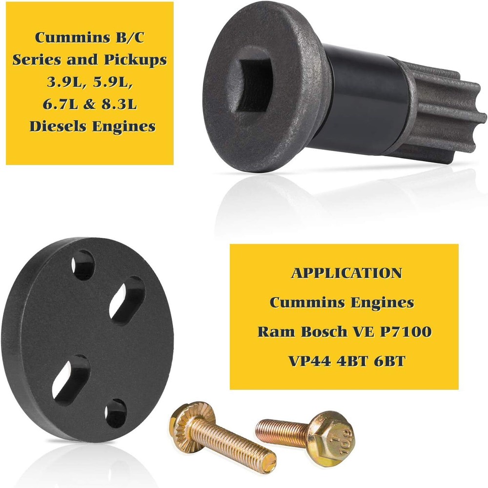For Dodge Cummins Engine Barring Tool Injection Pump Gear Puller Lock Nut Wrench
