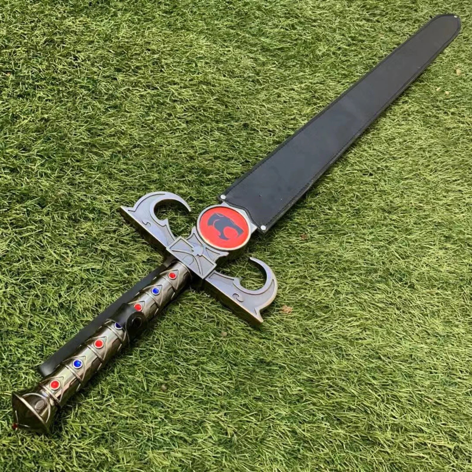 47" ThunderCats Sword Of Omen Lion O Sword New Version w/ Leather Sheath