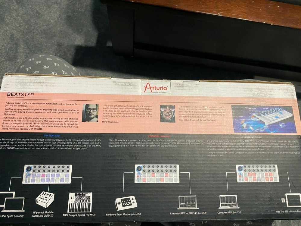 Arturia BEATSTEP Pad Controller Sequencer USB MIDI White