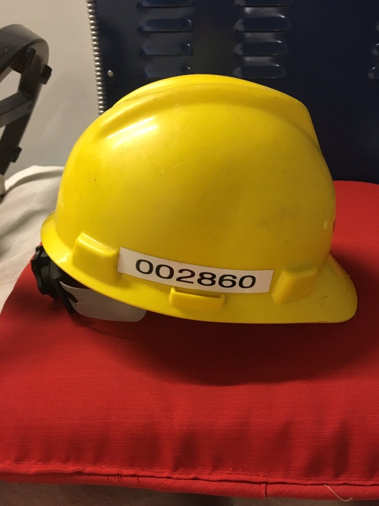 Washington Vintage miners helmet Yellow msa- Medium Size