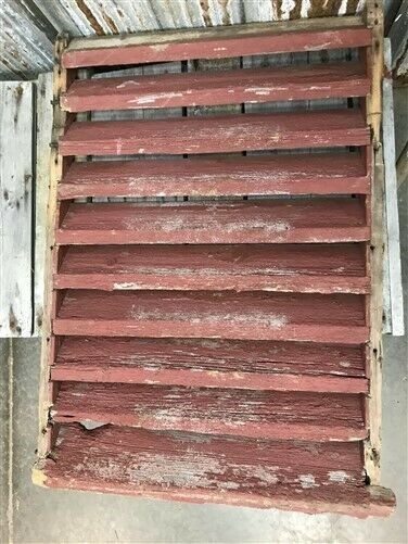 Wood Barn Louver, Architectural Salvage Shutter, Rustic Decor, Old Barn Vent D,
