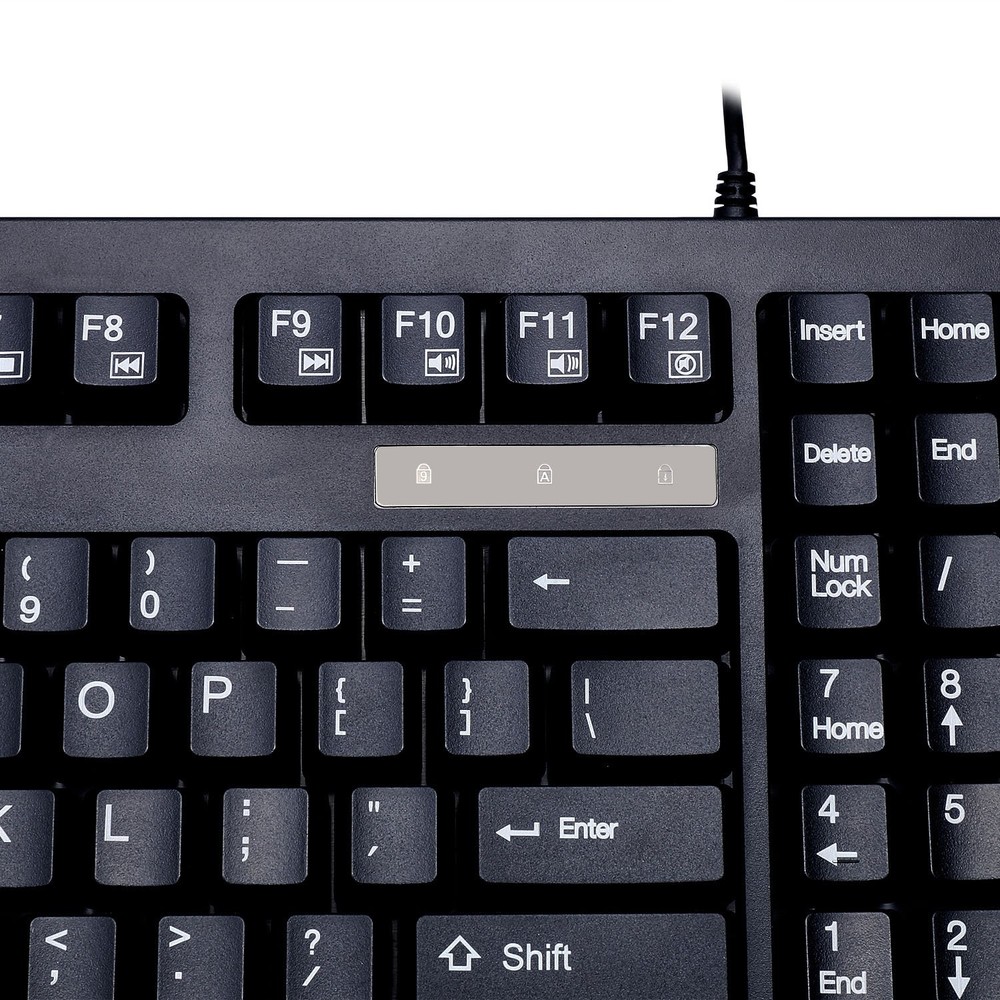 Adesso AKB-425UB - Easytouch Rackmount USB Touchpad Keyboard, Black