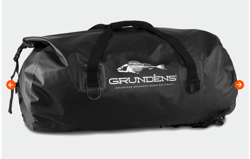 Grundens Shackleton 105 Liter Duffel Waterproof Dry Bag Black - 70042
