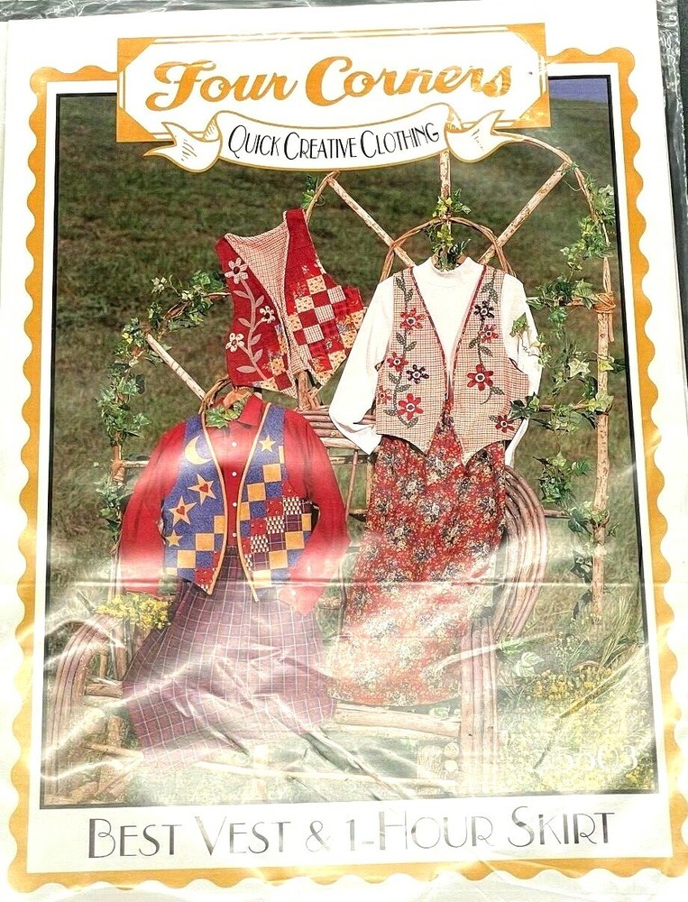 Four Corners Vest and Shirt Patchwork and Applique Patterns