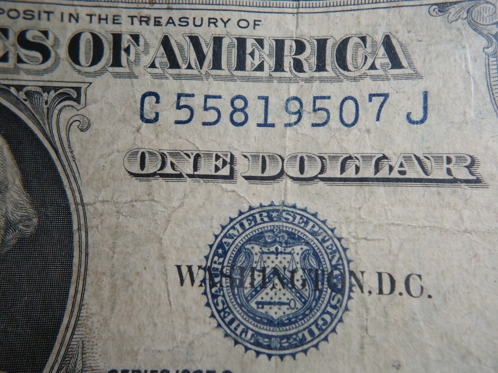 Silver Certificate 1935 Blue Seal One Dollar