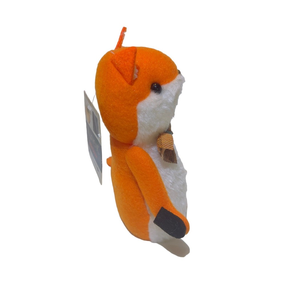 Harvest Table Decor 6” Standing Fox Fall Time Plush Fall Decoration NWT