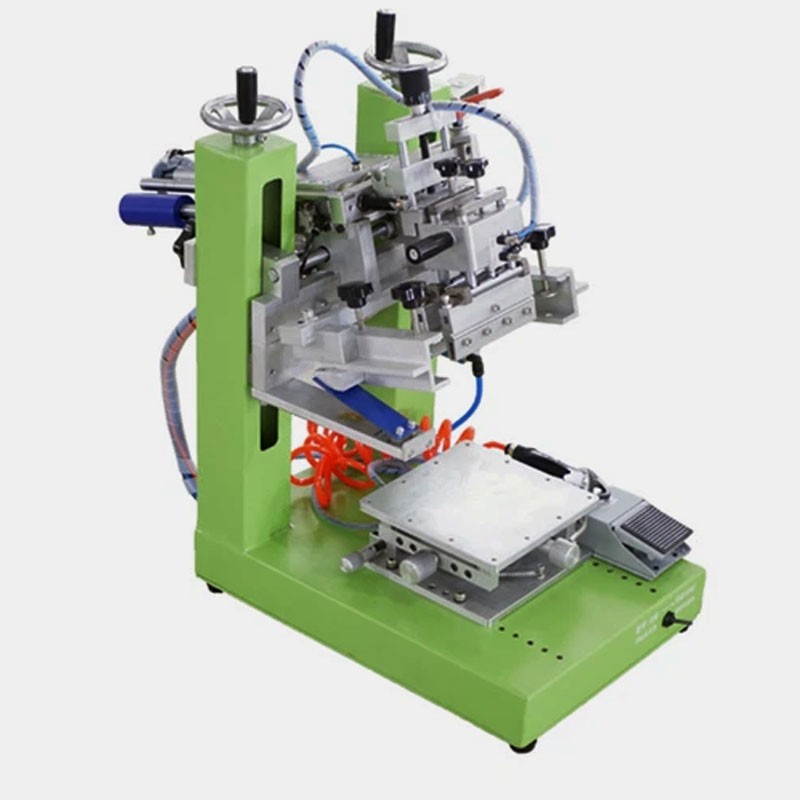 Small semi-automatic screen printing machine desktop desktop pneumatic flat scre