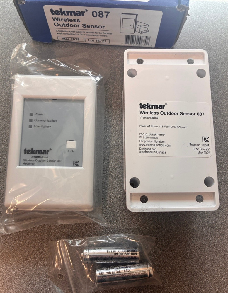 Tekmar [087] Wireless Outdoor Sensor