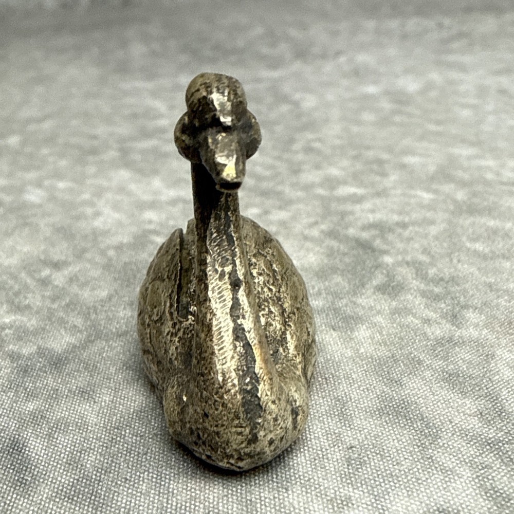 Vintage Swan Silver Plated Place Card Holder