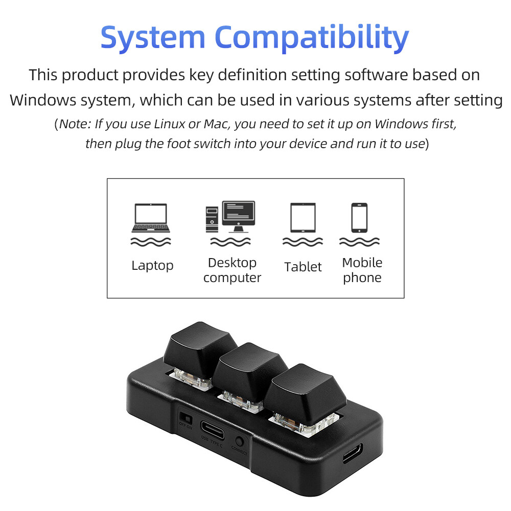 MK321BT 3- Customized Keyboard with Mechanical Blue Switch USB+ B3D1