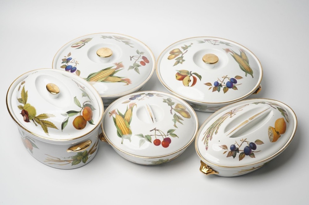 Royal Worcester Evesham Gold Covered Round/Oval Entree Dish, Casserole *SELECT*