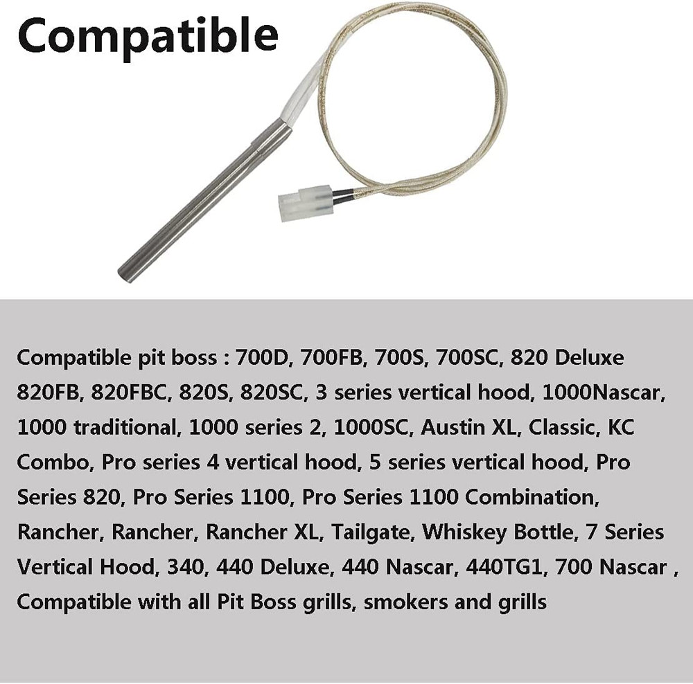 2 Pack Replacement for Pit Boss Hot Rod Ignitor Kit, Hot Igniter Kits Compatible