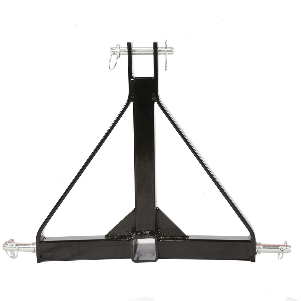 3 Point 2" Hitch Receiver Trailer Category 1 Tractor Tow Drawbar Adapter Steel