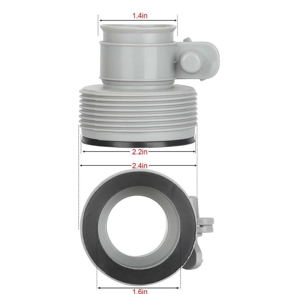 1/2/4PCS Intex Hose Adapter for Replacement Pool Filter Pump Conversion Fitting