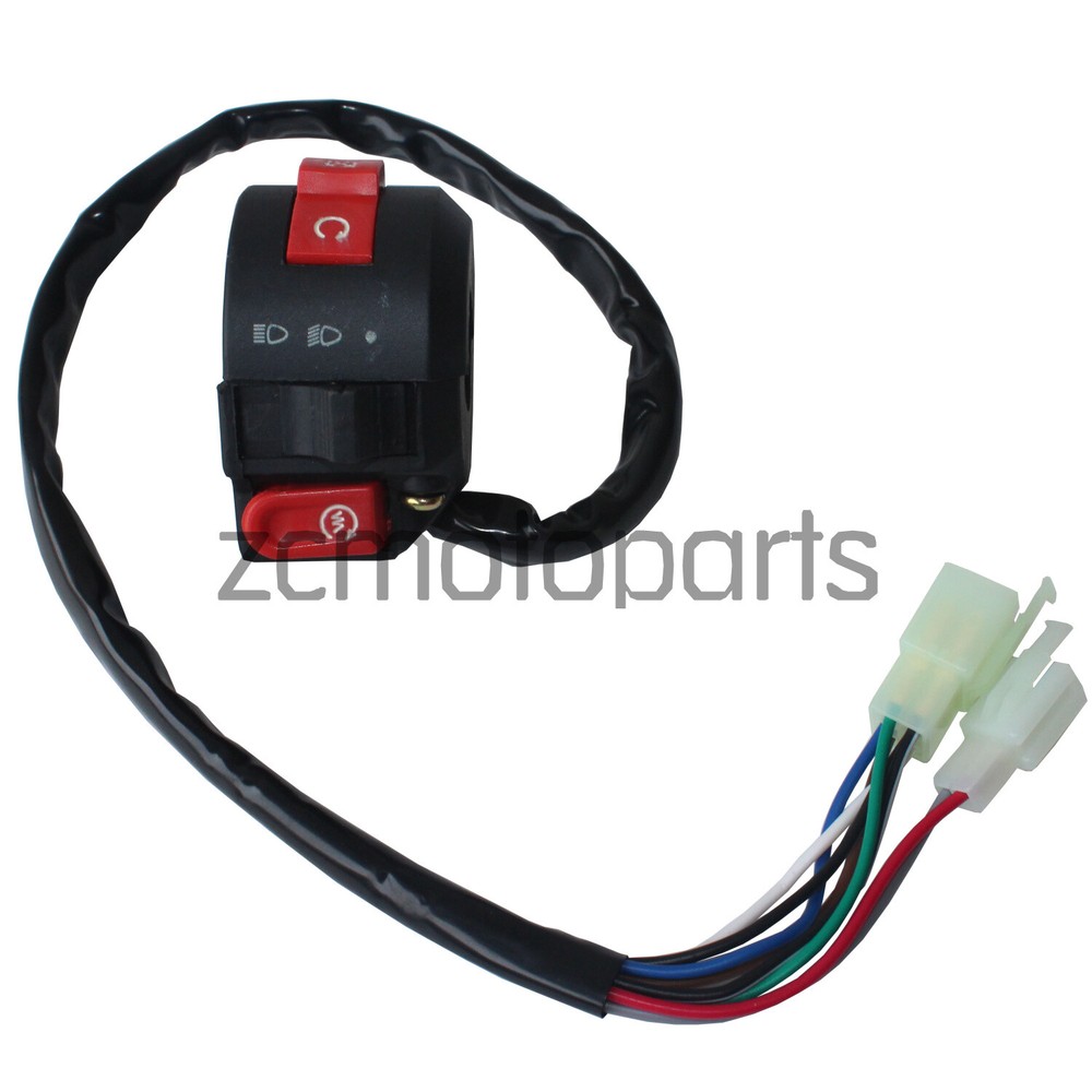 3 Function 8 Pins Left Handlebar Switch 50cc 70cc 90cc 110cc ATV Quad 4 Wheeler