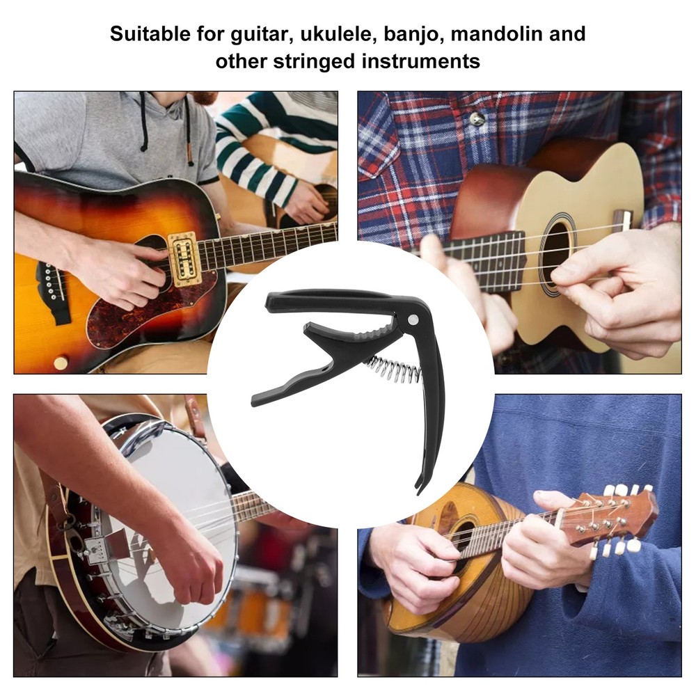 Guitar Capo Clamping ABS Shell Stringed Instrument Playing Tuning Accessories
