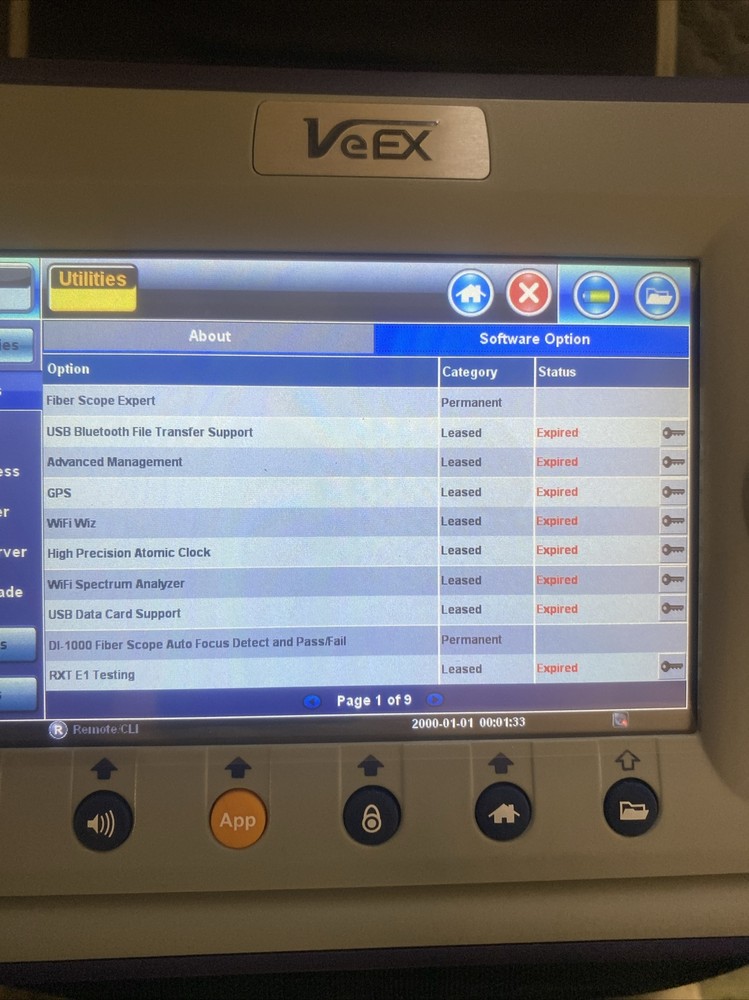 VeEX RXT RXT-3000 Combo Test Module