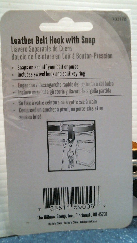 Hillman Leather Bely Hook With Snap (703178) FS