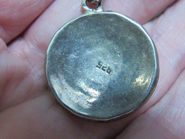 southwestern lapis sterling pendant