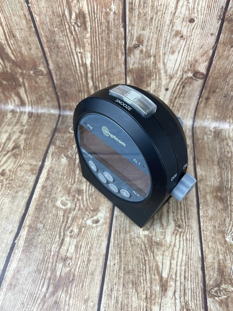 Amplicom - TCL 200 Vibrating Alarm Clock - Gray