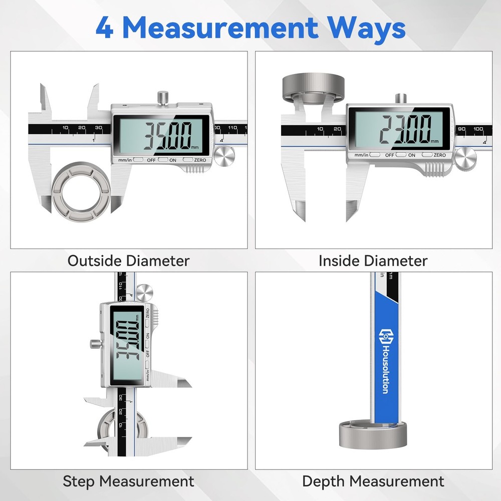 Digital Caliper, 12Inch Caliper Measuring Tool with Large LCD Screen, Inch/MM...