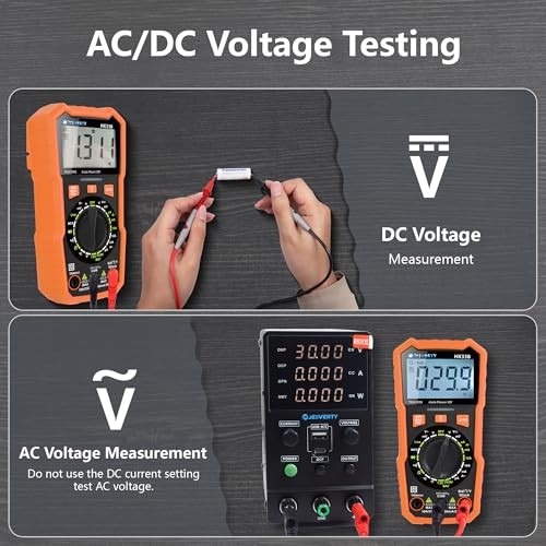 Multimeter Tester Digital Multimeter with DC AC Voltmeter and Ohm 2000 Counts
