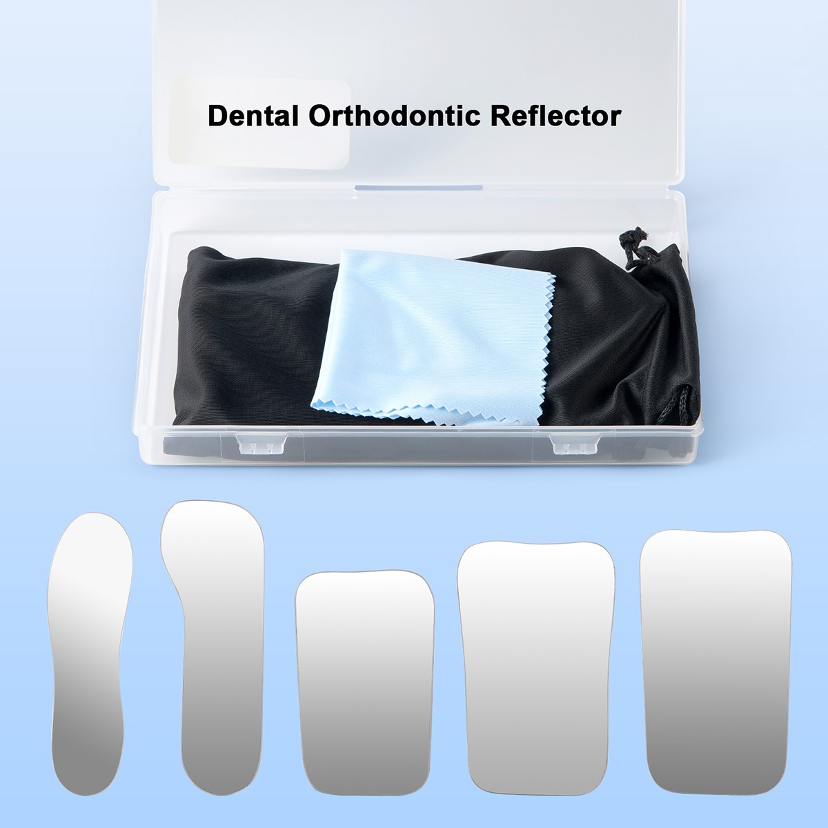 USA Dental Orthodontic Mirror Photography Double-Sided Mirrors Glass 5Pcs/kit