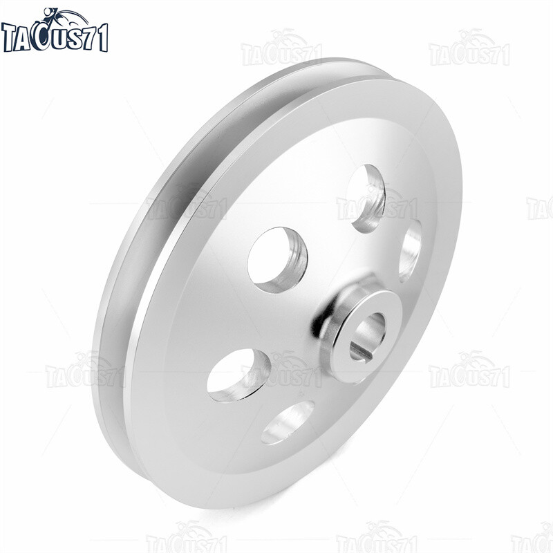 Billet 1V Power Steering Pump Pulley Key Way for SBC BBC Chevy Short Water Pump