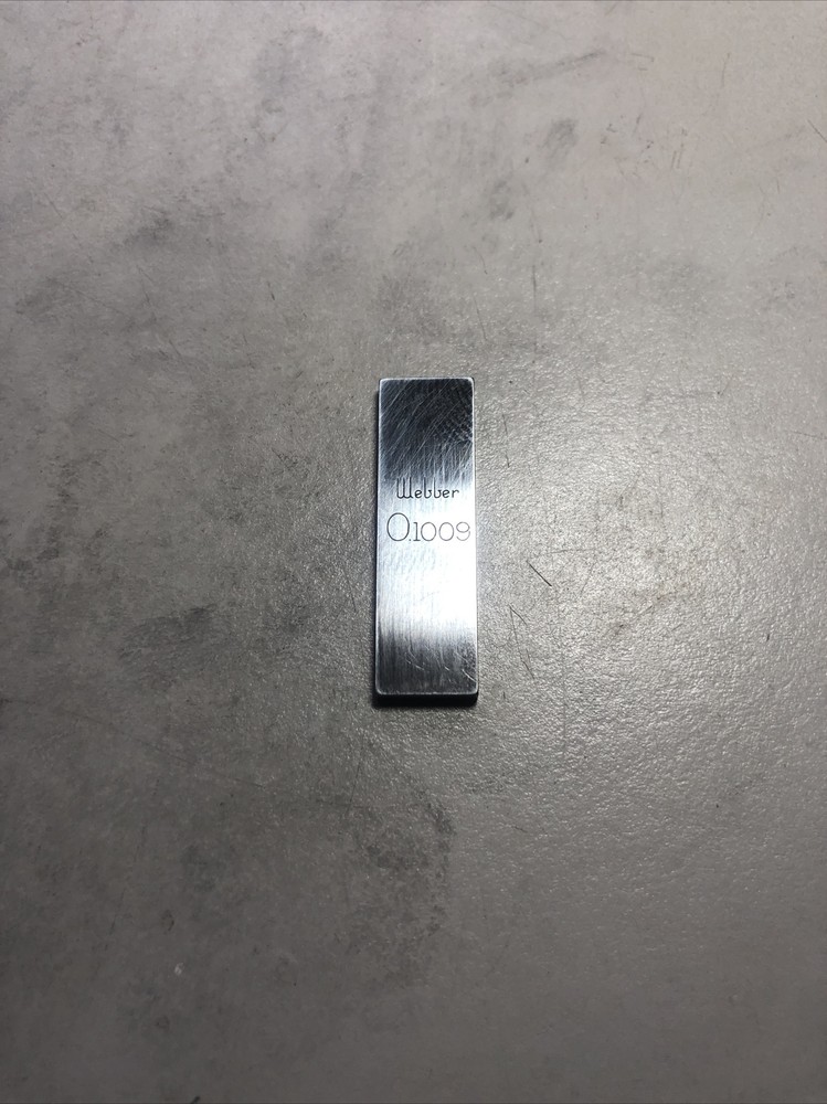Webber .1009” Gage Block