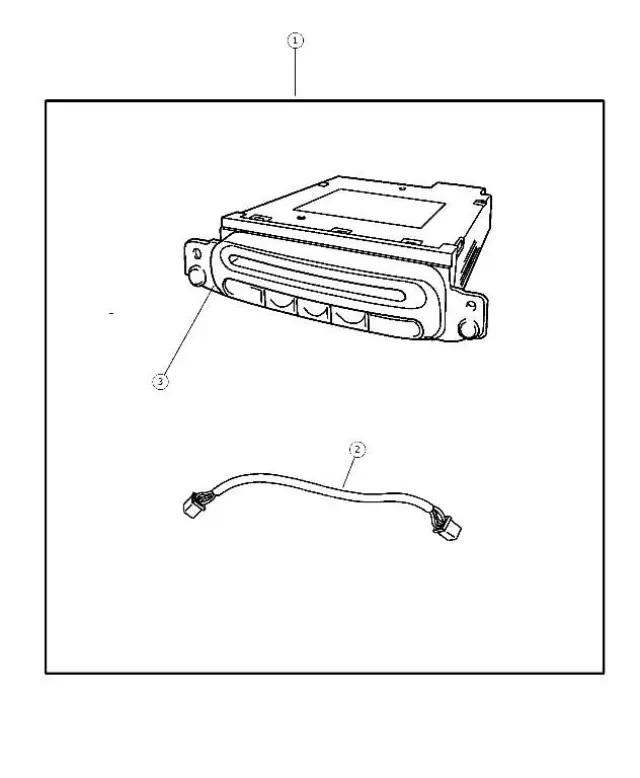 Genuine Mopar CD Changer - 6 Disc Player Kit 82208936