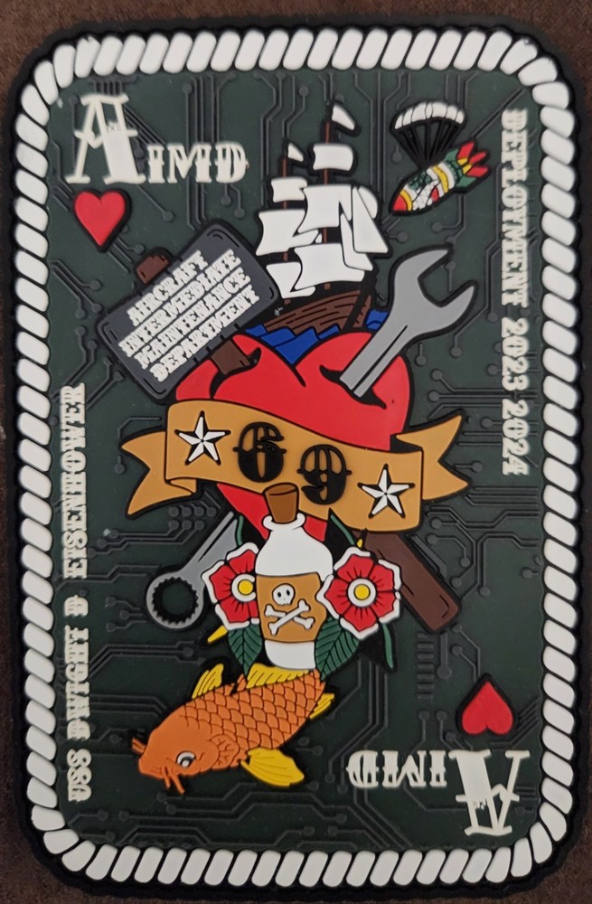 USS DWIGHT D.  EISENHOWER (CVN69) AIMD Deployment 2023-2024 Patch