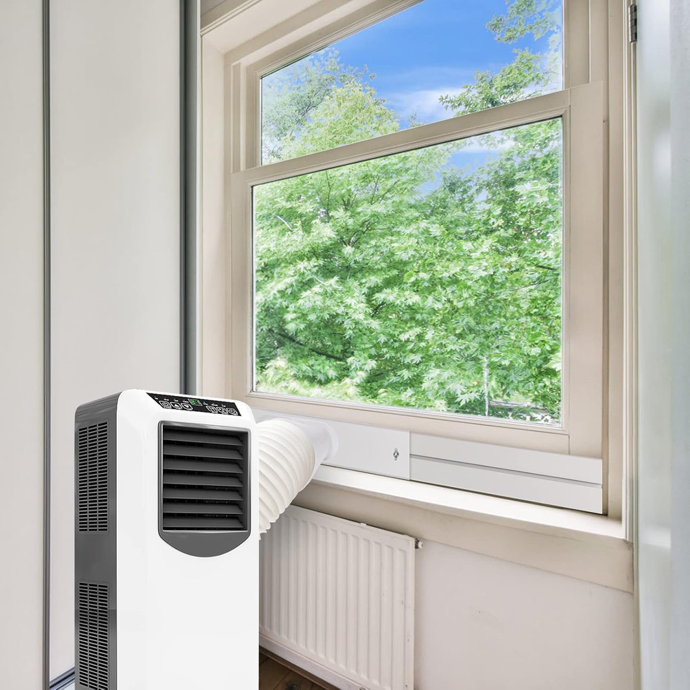 Air Conditioner Window Vent Kit Universal Adjustable Window Kit with 5.9” Diamet