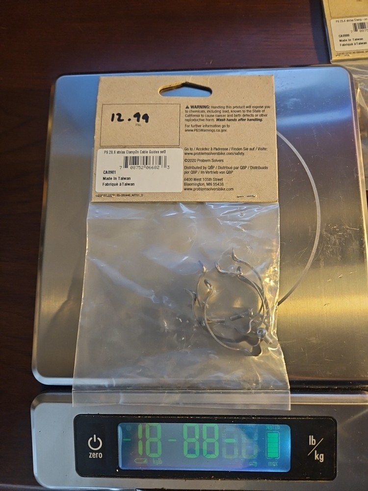 Problem Solvers CA0901 25.4 S.S. "Clamp-On" Bicycle Cable Guides Set