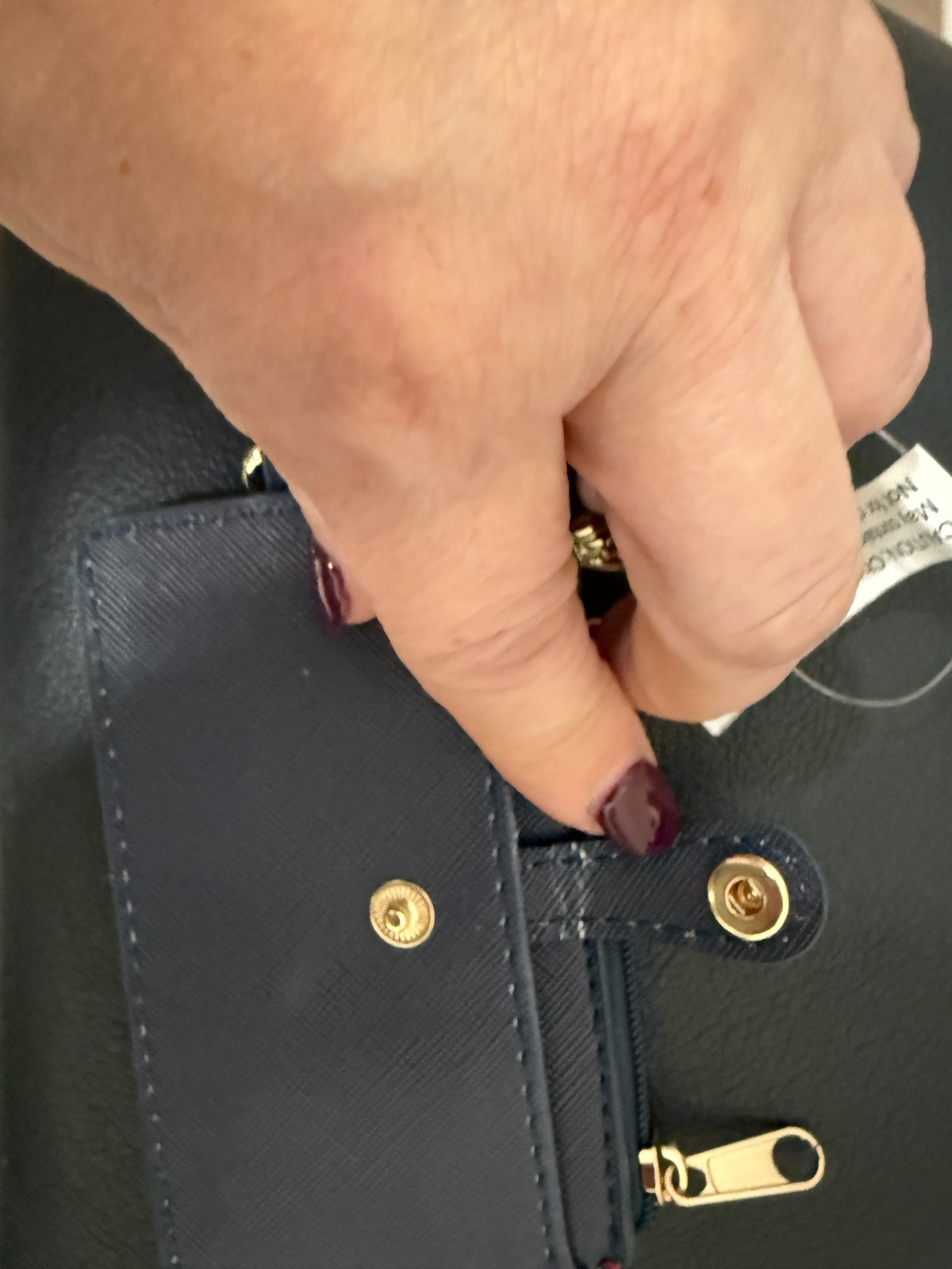 NWT Disney Cruise Line Mickey Snap Card Holder Pocket Wallet w / Zip Coin Purse