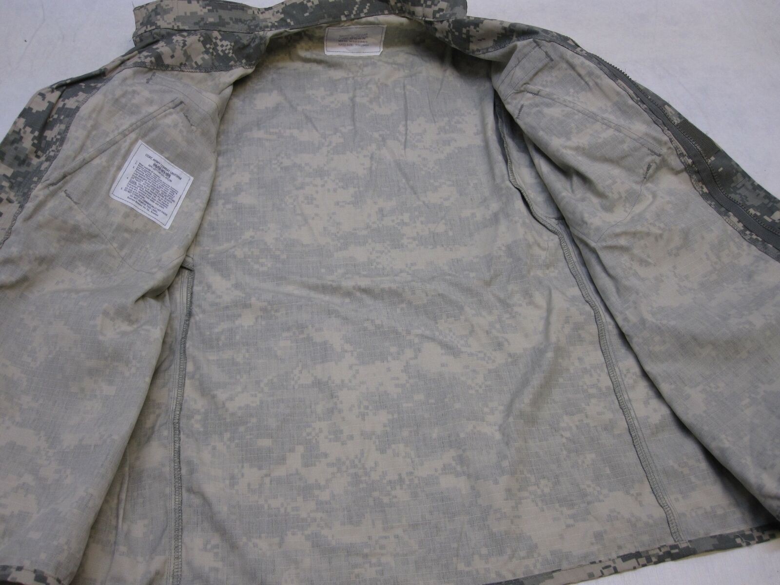 NEW W TAGS ARMY ACU DIGITAL COMBAT UNIFORM SHIRT 50/50 MATERIAL UCP JACKET TOP