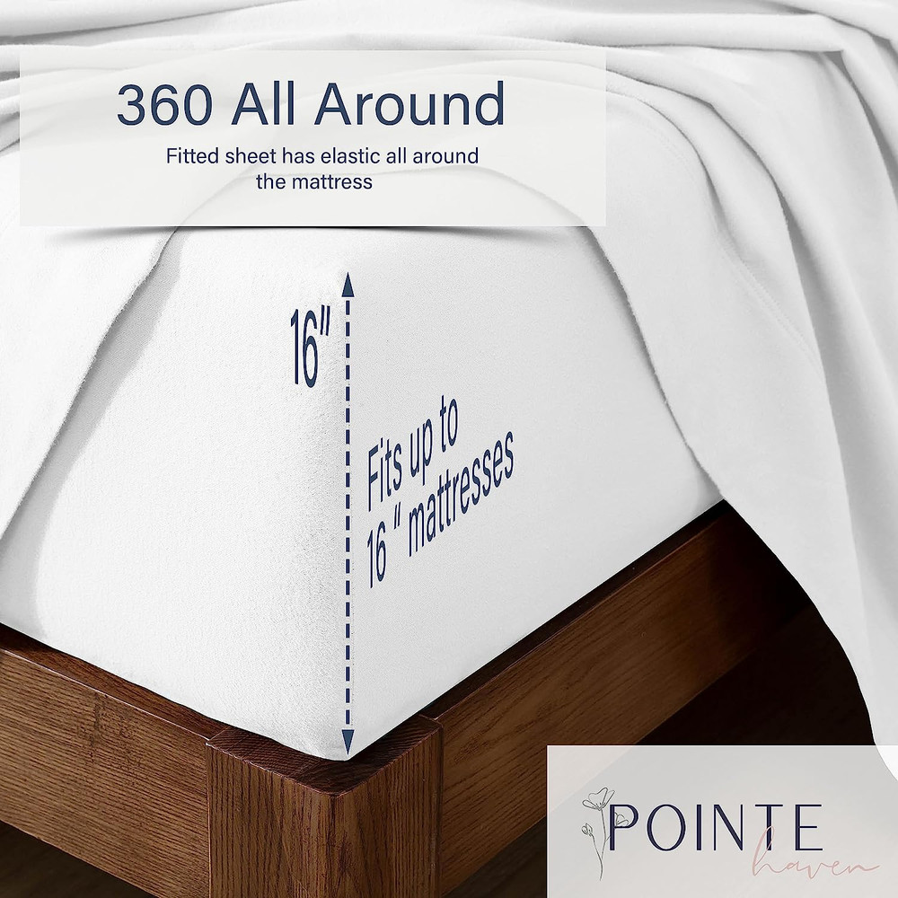 Flannel Deep Pocket Set with Oversized Flat Sheet, California King, Sylvan