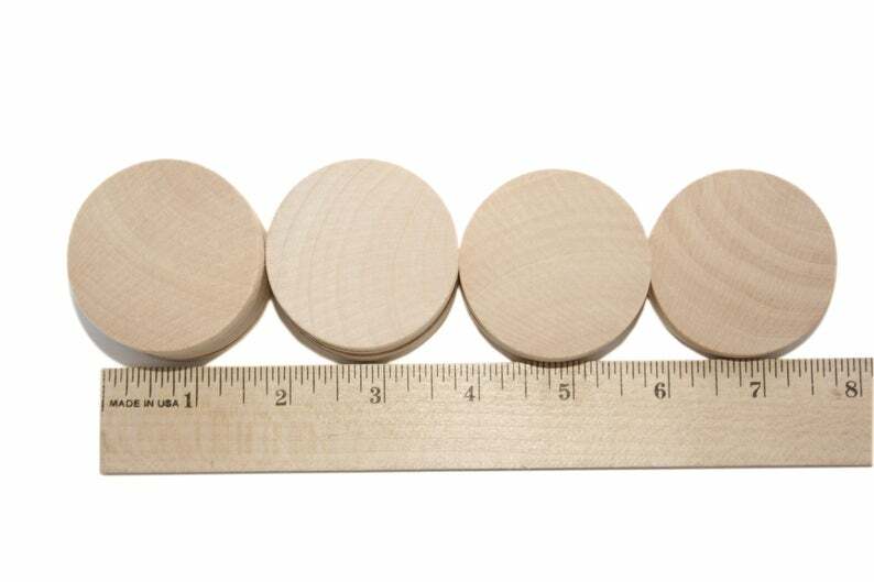 1-Wooden Circles Various Sizes Wood Circle Cutouts Wooden Circles Wood Disc Coin