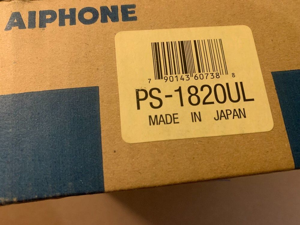New AiPhone PS-1820UL 18V 2.0 A Power Supply Adapter