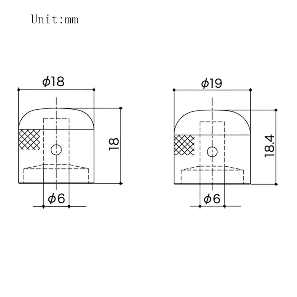 4Pcs Metal Guitar Knobs Bass Knobs 6mm Diameter Potentiometer Cap Red Copper