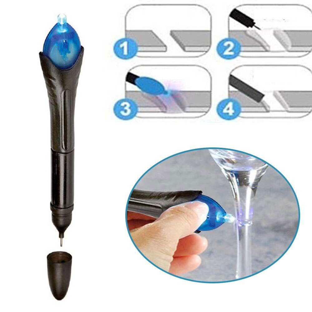 New 5 Second Fix Liquid Plastic Welding Tool UV Light Cures Liquid Plastic USA