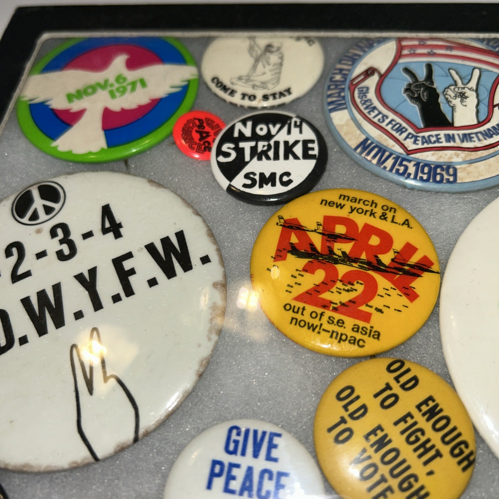 31 Vietnam Anti War Protest Pins Give Peace A Chance Repeal The Draft Ban Bomb