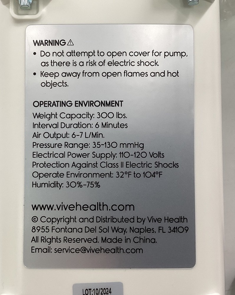 Vive Alternating Pressure Pad -Open Box