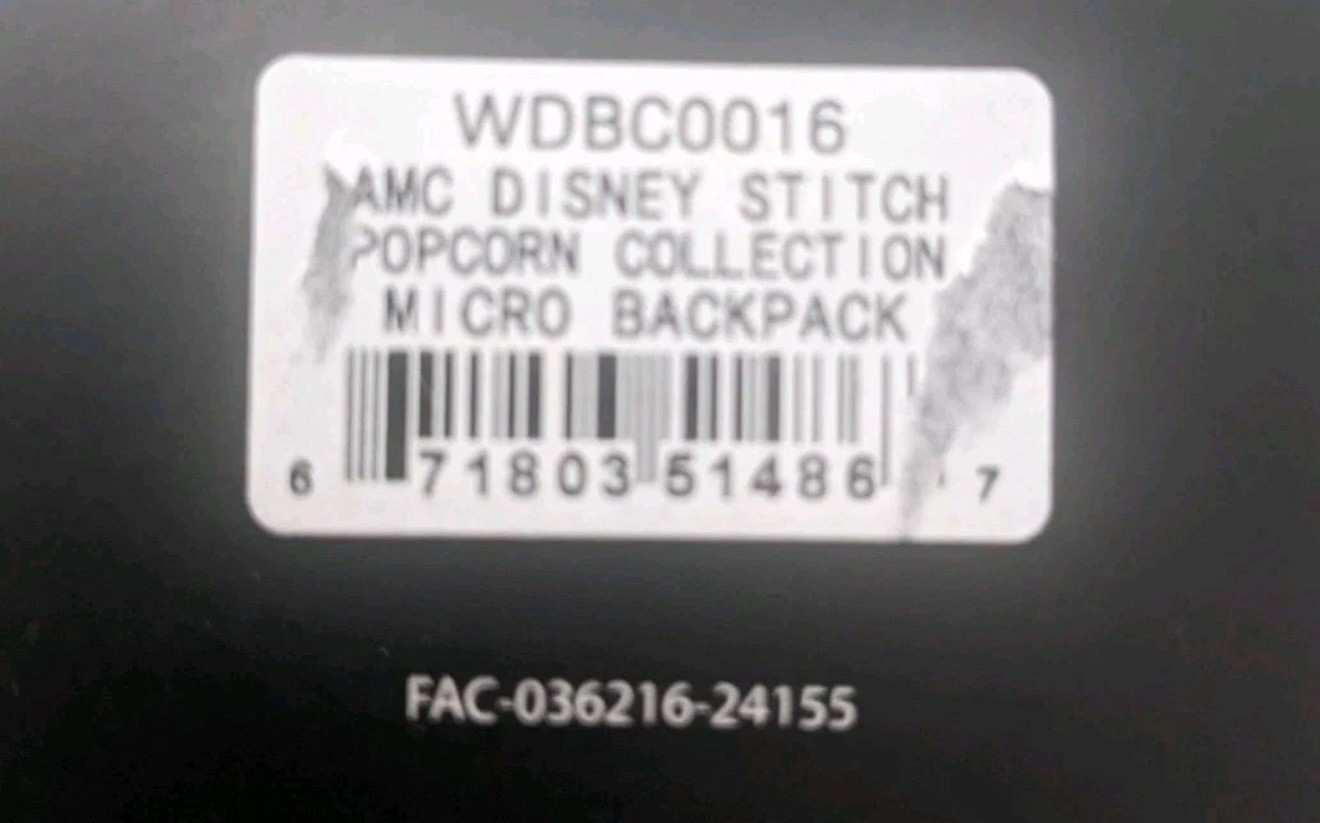 Loungefly Disney Stitch Popcorn Micro Mini Backpack Bag Clip