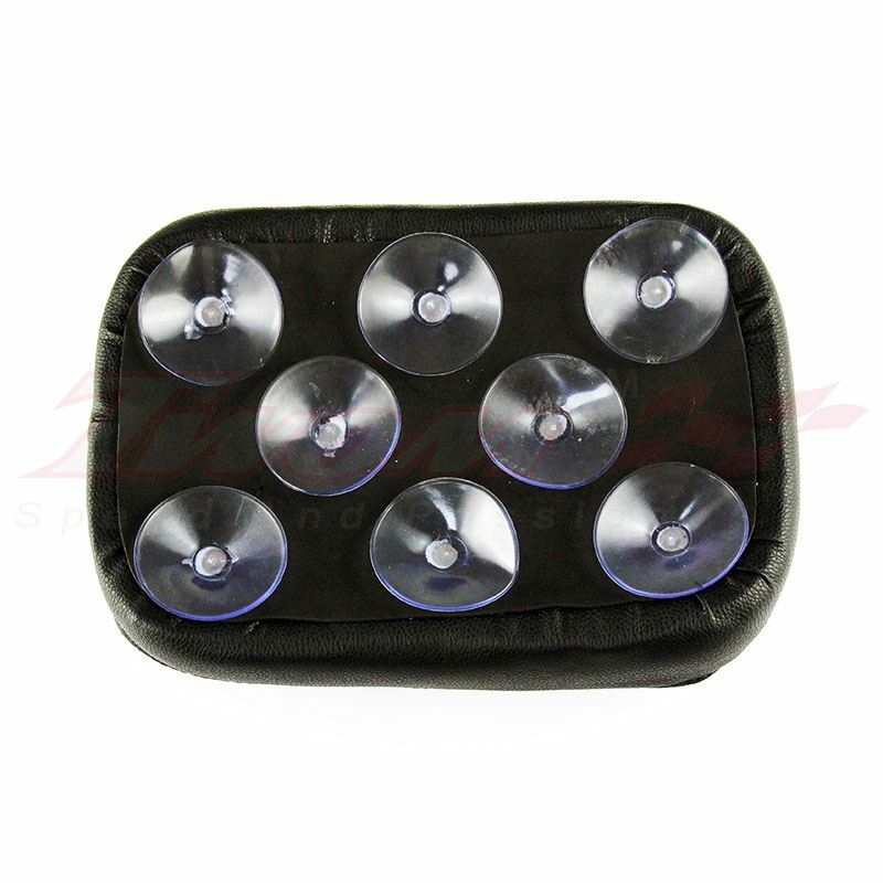Rectangular Pillion Passenger Pad Seat 8 Suction Cup Pad For Harley Motorcycle