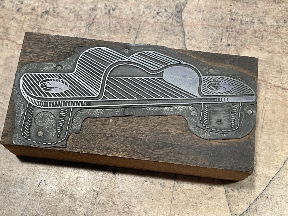 Printing Letterpress Printers Block Large Hardware Illustration / Bracket (1727)