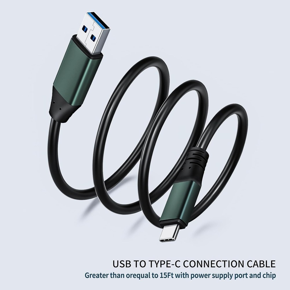 6Ft USB 3.0 to USB-C Link Cable for Oculus/Quest – High-Speed Data Transfer