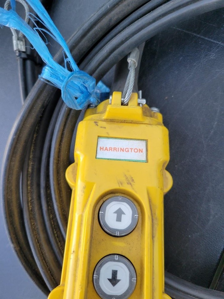 Harrington Hoist 2 Button Pendant Control Switch Up Down Crane W Cable Cord